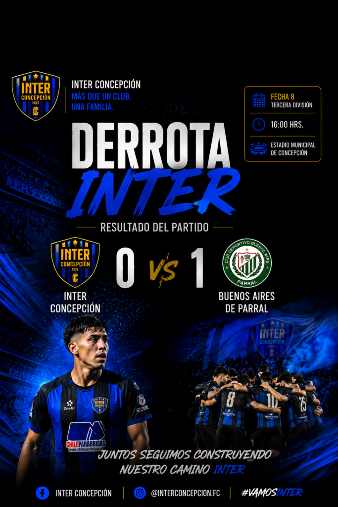 Inter Concepción cae ante Buenos Aires de Parral por la Fecha 8 de la Tercera División